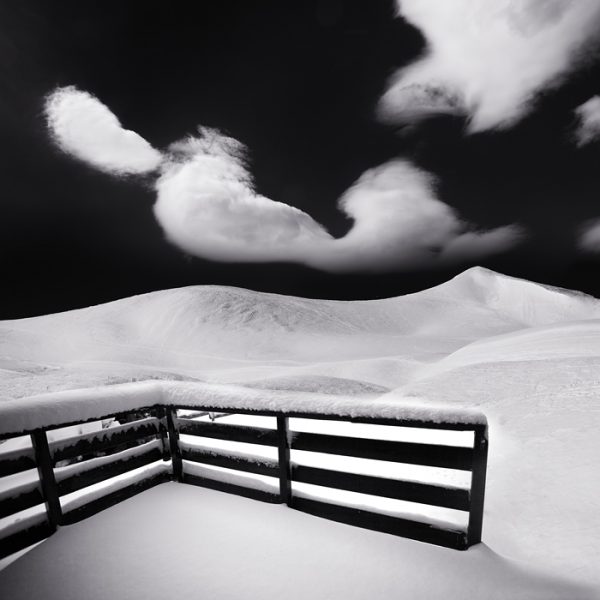 Photographies paysages noir et blanc formats carrés Eric Frey